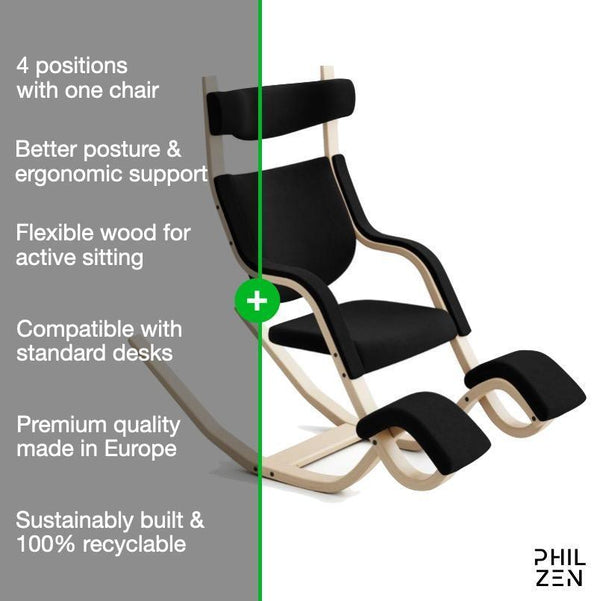 stokke gravity balans chair Varier Gravity Balans Best Lounge Chair 4-in-1 by PhilZen
