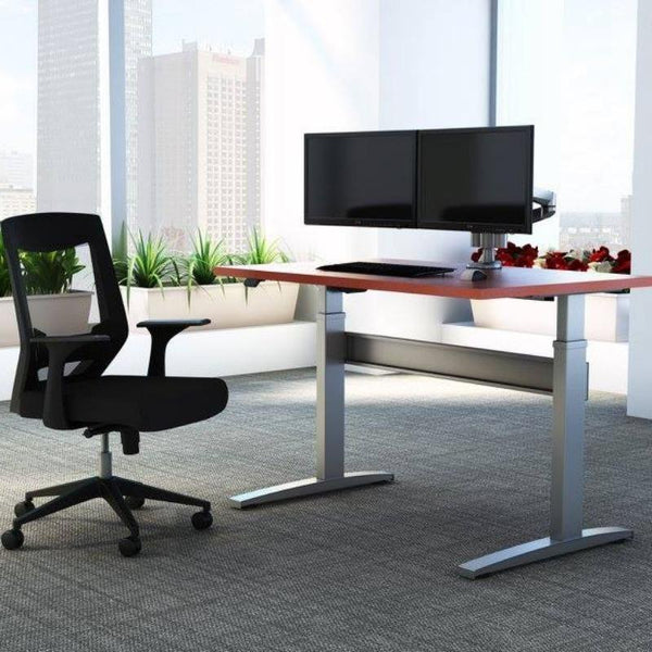 NewHeights™ Corner Height Adjustable Standing Desk