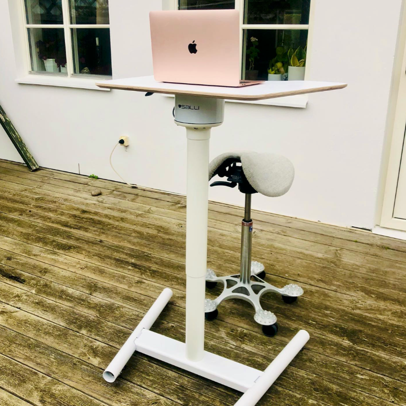 Salli white adjustable standing desk ergonomic work home office setup 2026
