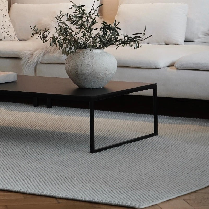 Tact Rug lifestyle living room off white