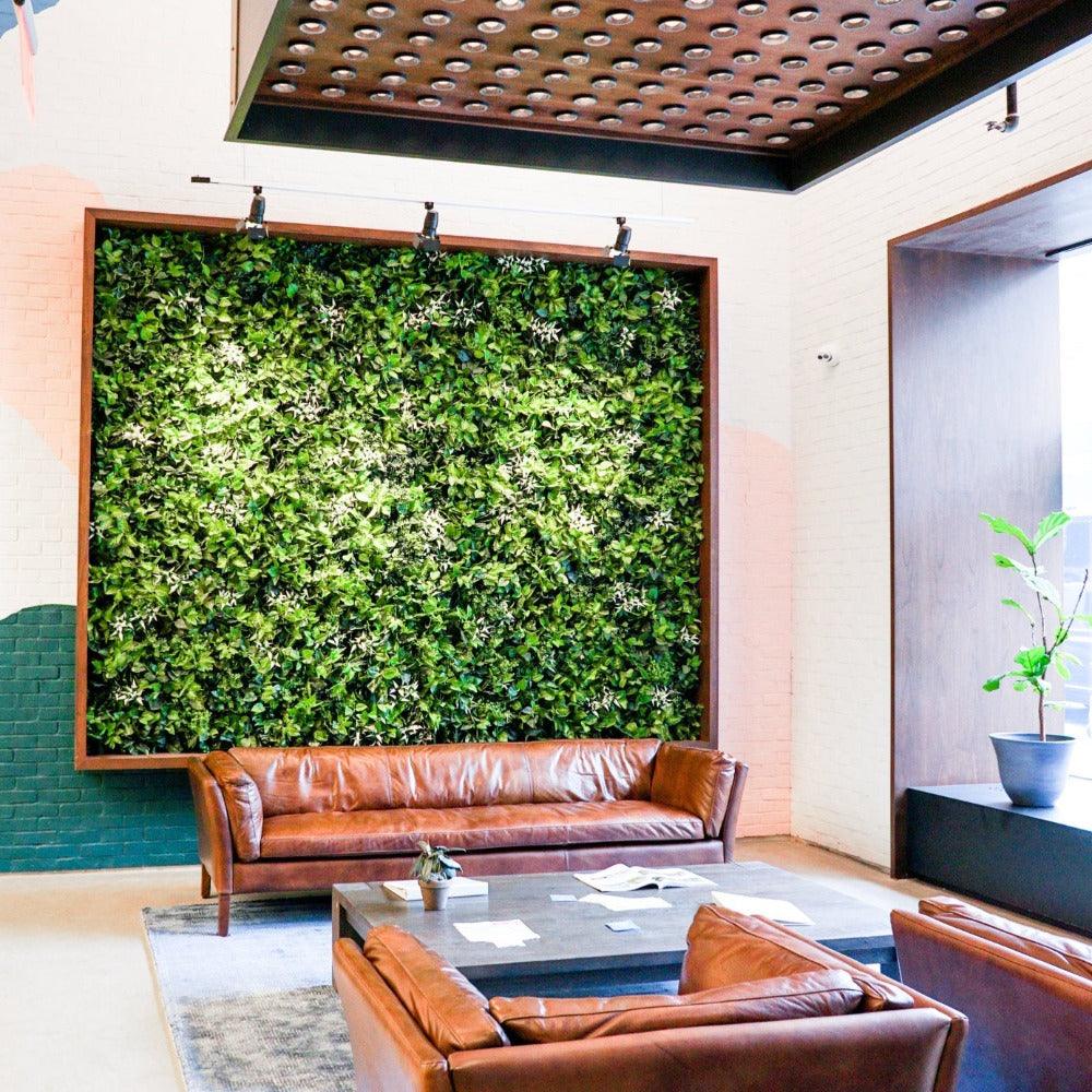 indoor plant feature wall Artificial Plant 3'x3' Wall Panels Look Real I Suite Plant by Phil Zen