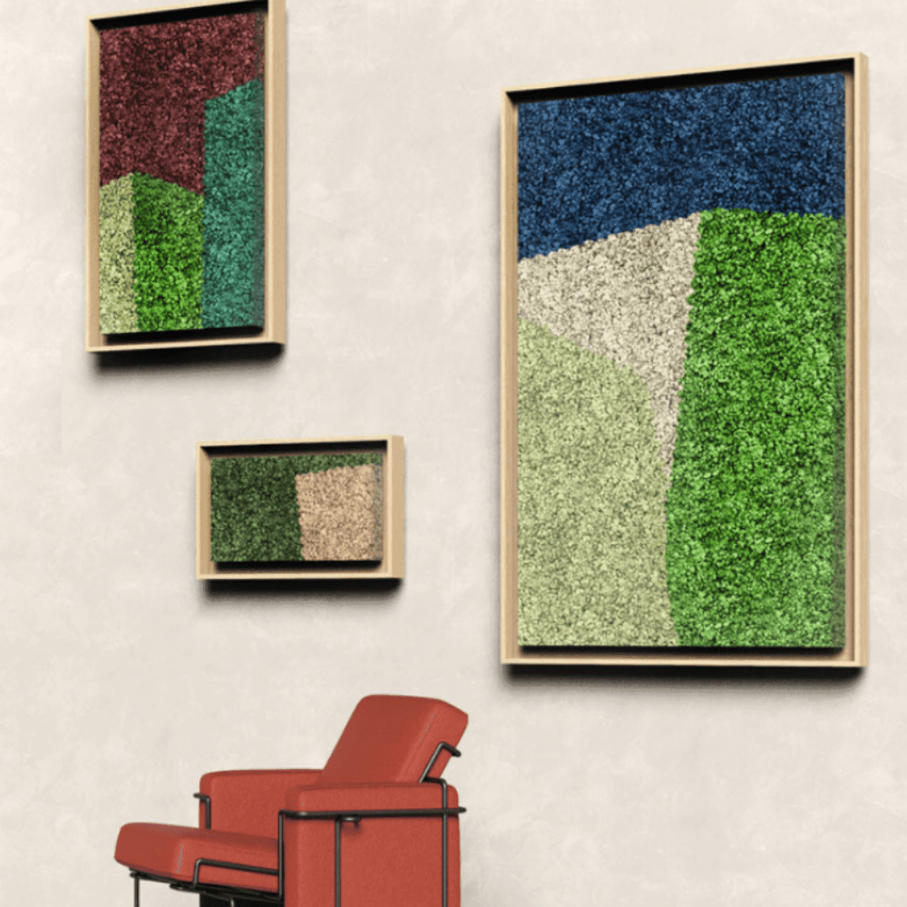 G-Circle Preserved Moss Acoustic Panels I GreenMOOD by Phil Zen