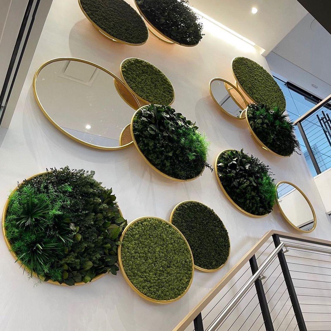 G-Circle Preserved Moss Acoustic Panels I GreenMOOD by Phil Zen